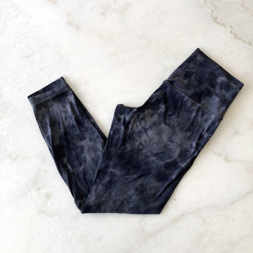 Lululemon Align Pant high rise legging 25" buttery Nulu fabric, 7/8 diamond dye